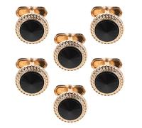 Hohopeti 3 Paires Boutons de Manchette Ronds pour Chemises Formelles Homme Accessoires Élégants pour Smoking et Costumes Pack pour Mariage et Cérémonies Confort et Style Raffiné