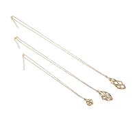 Hohopeti 3 Pièces Collier Cage Acier Inoxydable pour Cristaux DIY Support Vide pour Pendentifs pour Création de Bijoux Personnalisés Femme et Homme