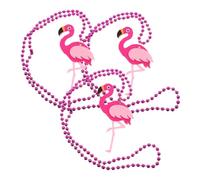 Hohopeti 3 Pièces Collier Flamant Hawaïen Feutre Pendentif Délicat pour Fête Plage Tropicale Accessoire Féminin Élégant