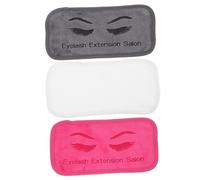 Hohopeti 3 pièces Coussins Frontaux Réutilisables pour Extension de Cils Ergonomiques Teintes Variées Blanc Accessoires pour Salon et Usage Maison Confort et Maintien Amélioré