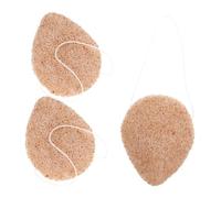 Hohopeti 3 pièces Éponges Visage Exfoliantes Épaisses Nettoyage Doux Pores et Débris Réutilisables et Portables pour Soin Quotidien et Voyage