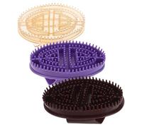 Hohopeti 3 Pièces Lot de 3 Brosses Méridiennes en Silicone pour Massage Complet du Corps, Outil Manuel pour Thérapie des Méridiens, Brosses de Massage pour Ventre, Dos et Cuir Chevelu,
