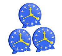 Hohopeti 3 pièces Modèles Horloge Pédagogiques Aide à Apprentissage de Heure pour Garçon Fille Horloges École avec Aiguilles Amovibles Outil Educatif pour Comprendre