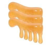 Hohopeti 3 pièces Peigne de Massage pour Chevelu Résine Outil de Relaxation Portatif pour Grattage et Stimulation des Points Acupression Soulage Fatigue et Stress Usage Domestique