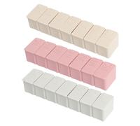 Hohopeti 3 pièces Pilulier Semainier Portable Plastique avec Compartiments Hebdomadaires Boîte de Rangement Multifonction pour et Bijoux Design Piano Léger et Compact pour Voyage