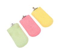 Hohopeti 3 Pièces Plateformes pour Perruches Accessoires pour Cage à Oiseaux Aire de Jeu Colorée avec Perchoirs Grattoirs pour Parrots Support Multifonctionnel pour Stimulation et Entretien