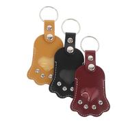 Hohopeti 3 pièces Porte-clés Commémoratif Poils Animaux Pendentif Patte de Chien Souvenir Accessoire Rangement Poils pour Mémoire Éternelle Cadeau pour Propriétaires Animaux