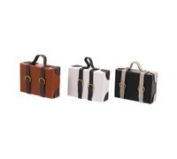 Hohopeti 3 Pièces Scale Wooden Vintage Dollhouse Accessories for Creative Play and Mini Decor