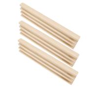 Hohopeti 3 pièces Support Bois Domino pour Jeu de Train Mexicain Plateau Affichage Polyvalent Bois Naturel Rack Stable pour Dominos et Cartes Alphabétiques Accessoire pour Jeux de Société