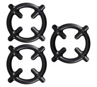 Hohopeti 3 pièces Support de Casserole Fer Robuste pour Cuisinière à Gaz Anneaux Stables pour Brûleur Support Polyvalent pour Cafetière et Marmite