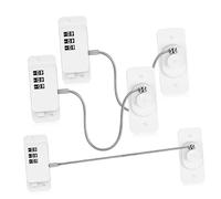 Hohopeti 3 pièces Verrou de Sécurité Fenêtre Garçon Fille Abs Lot de Blanc avec Code sans Clé Protection Robuste pour Porte de Réfrigérateur Tiroir et Meuble Limiteur Ouverture Fiable