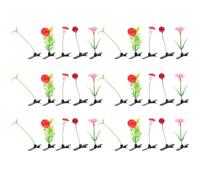 Hohopeti 30 Pcs Pinces à Cheveux Créatives de Plantes Épingles à Cheveux Faciles à Fixer pour Filles pour Activités et Voyages