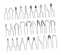 Hohopeti 30 Pièces Astuce du stylo en fer à souder clé brûlant Pyrographie de conseils pyrographie à pointe de pointe de fil de pyrogravure Fer à souder manche plastique
