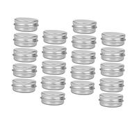 Hohopeti 30 pièces Boîtes Aluminium Rondes Contenants Vides pour Crème et Onguent Pot Cosmétique Portable Anti-fuite Récipients de Stockage Multifonctionnels pour Maquillage et DIY