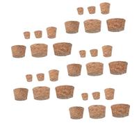 Hohopeti 30 Pièces Bouchons Liège Tapered pour Bouteilles de Vin et Bouchons Naturel pour Bocaux et Projets Diy Assortiment de Gros Étanches et