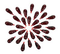 Hohopeti 30 Pièces Capsules de Faux Sang Réalistes Halloween Accessoires Effrayants pour Costume Mascarade Théâtre Cosplay Décoration Saignement Artificiel Sécurisé Dès Ans
