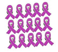 Hohopeti 30 pièces Lot de Broches Ruban Alliage Zinc Épingles de Sensibilisation Anti-violence Accessoires de Décoration Portables pour Col Jupe et Événements