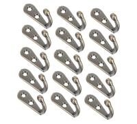 Hohopeti 30 pièces Lot de Crochets Muraux Alliage Aluminium Style Rétro Antique Crochets Simples pour Manteaux Chapeaux et Clés Fixation Murale pour Salle de Bain et Cuisine