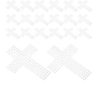 Hohopeti 30 Pièces Matériel de bricolage Toile en maille pour l'artisanat Sujets de tricotage maille de tissage en plastique White