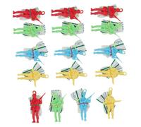 Hohopeti 30 pièces Soldat Parachute Jouets pour Garçon Fille Activités Extérieures Amusantes pour Garçons et Filles Jouets Volants Colorés pour Jeux Groupe