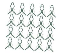 Hohopeti 30 Pinces de Jardin en Plastique Vertes Grandes pour Plantes Support pour Orchidées Tomates et Légumes Clips Horticoles Résistants aux Intempéries pour Fixation Tiges