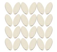 Hohopeti 300 Pièces Oval Wooden Blanks For Crafts Unfinished Wood Pieces For DIY Painting And Creative Projects Safe Smooth Wood Slices And Decoration