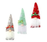 Hohopeti 3pièces Décoration De Noël Gnome Aesthetic Ornements De Fête Pour Intérieur Adorable De Figurines