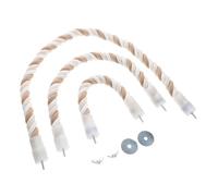 Hohopeti 3pièces Perchoir Corde De Coton pour Oiseaux Jouet Multifonctionnel pour Perroquets Stand pour Reposer Et Mastiquer Accessoires pour Cage à Oiseaux
