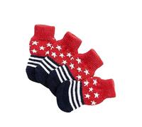 Hohopeti 4 Pièces Chaussettes en Coton pour Animaux De Compagnie Chaussettes Caniche - Chaussette pour Chien Chaussettes Chaudes pour Animaux De Compagnie Chaussettes pour Chiot