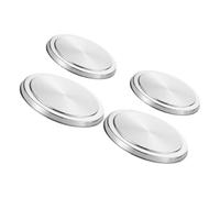 Hohopeti 4 pièces Couvercles de Brûleur Acier Inoxydable Protection pour Cuisinière Électrique et Gaz Couvercle Rond pour Plaque de Cuisson Facilitant Entretien et Augmentant Espace de