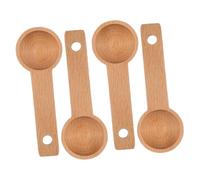 Hohopeti 4 Pièces Cuillères Mesure pour Café Moulu Thé Poudre Lait Ustensiles Cuisine Précises et Légères