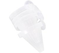 Hohopeti 4 Pièces Distributeur de Nourriture pour Poissons D’Ornement Gobelet pour Nourrir Terre, Cône, Plastique, Blanc, Ventouse, pour Aquarium, pour Poissons Rouges Couleur Aléatoire