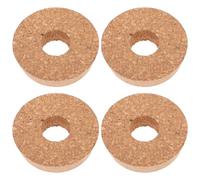 Hohopeti 4 pièces Lot de Couvercles Bois Troués pour Vase Hydroponique Bouchons Bois pour Planteurs Verre Couvercles Ventilés pour Jardinières Intérieur Design Transparent pour Micro