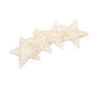Hohopeti 4 Pièces Lot de Jouets Rotin Étoile pour Animaux et à Fuite de Nourriture pour Chiens Nettoyage des Dents pour Petits Animaux comme et Hamsters