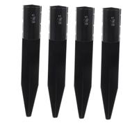 Hohopeti 4 pièces Piquets Métal Renforcé pour Éclairage Paysager Extérieur Accessoires Stables et Résistants pour Lampes Solaires Fixation Solide pour Jardin et Terrasse