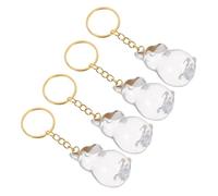 Hohopeti 4 Pièces Porte Clés Boîte Mémoire Transparente pour Poils de Chien Rangement Sécurisé et Décoratif pour Souvenirs Animaux Collection Portable pour Amoureux des Chiens