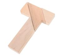 Hohopeti 4 Pièces Puzzle Bois T Shape Casse Tête Éducatif Montessori pour Garçon Fille et Adultes Jeu de Réflexion Stem Déveil