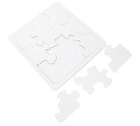 Hohopeti 4 pièces Puzzle Vierge à Peindre Papier Bricolage DIY Personnalisé pour Garçon Fille Précises et Bords Arrondis Matériel Sûr pour Activités Créatives