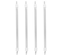 Hohopeti 4 Pièces Quartz Heater Tubes High Temperature Resistant Electric Heater Replacement Element Rapid Heating Tube and Indoor Comfort