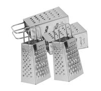 Hohopeti 4 pièces Râpe à Fromage Acier Inoxydable Faces Manuel Multifonction Ergonomique pour Cuisine Domestique et Restaurant Compacte pour Fromage Citron et Légumes