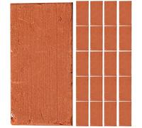 Hohopeti 40 Briques Miniatures en Argile Rouge Rectangulaires sans Bavure Polissage Fin pour Décor de Micro-Paysage et Aquarium Décoratif