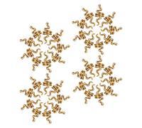 Hohopeti 40 Pièces Spirale Alliage Anneaux De Cheveux Pour Tresses Dreadlocks Accessoires Métalliques Serpent Clips Mini Bijoux Coiffure Femme