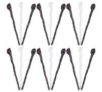 Hohopeti 48 Pièces Canne Mini Tête de Serpent Plastique | Décoration Polyvalente, Pièce Centrale Stylée, pour Scènes de Cimetière, Accessoire Conversation