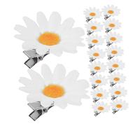 Hohopeti 48 pièces Lot de Mini Pinces à Cheveux Marguerite Réalistes Accessoires Floraux pour Femmes et Filles Épingles Décoratives pour Fêtes Mariages et Sorties Estivales