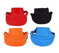 Hohopeti 4pièces Casquette De Baseball pour Chien Visière Solaire avec Ouvertures Oreilles Lanière Réglable Adaptée Petite Moyenne