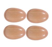 Hohopeti 4Pièces Maracas Bois pour Set de Œufs à Percussion Éducatifs Jouets Musicaux pour Apprentissage Divertissement Instruments de Musique pour Concerts