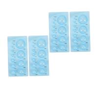 Hohopeti 4pièces Moule à Quilling Pour Loisirs Créatifs Outils Abs Outil De Bricolage Pour Réaliser Des Formes Semi-sphériques