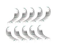 Hohopeti 5 Faux Cils Transparente à Décor Plastique Fausse Extension de Cils pour Maquillage Scène et Cosplay Confortables et Réutilisables