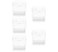 Hohopeti 5 Pièces Affichage D'échantillons De Pierre Cristal D'affichage De Roche Boîtes De Rangement Claires Conteneur Mini-cube Transparent