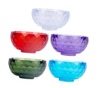 Hohopeti 5 pièces Bol à Mélanger pour Masques Faciaux Acrylique Transparent Bol de Soin Peau et Léger pour DIY Masque Visage Mélange de Boue Lotion et Teinture Couleurs Couleur Aléatoire